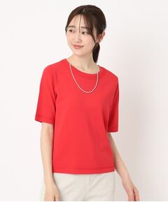 CORDIER / コルディア ニット・セーター | 【M～4Lサイズ／洗える／接触冷感】クーリッシュヤーン 丸首プルオーバーニット