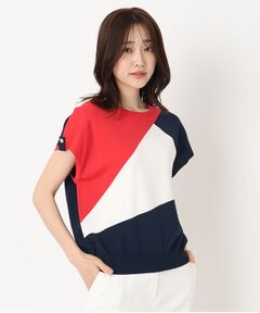 CORDIER / コルディア ニット・セーター | 【M～4Lサイズ／洗える／接触冷感】クーリッシュヤーン インターシャプルオーバー