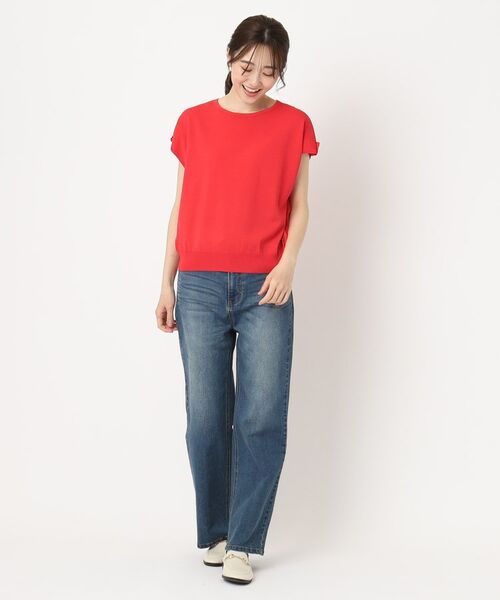 CORDIER / コルディア ニット・セーター | 【M~4Lサイズ/洗える/接触冷感】クーリッシュヤーン インターシャプルオーバー | 詳細17