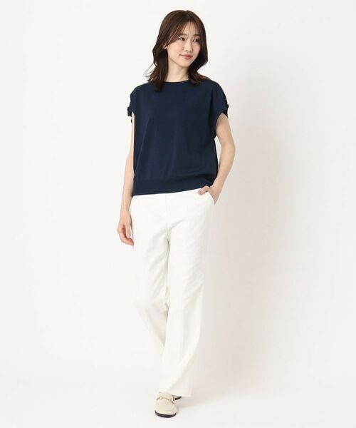 CORDIER / コルディア ニット・セーター | 【M~4Lサイズ/洗える/接触冷感】クーリッシュヤーン インターシャプルオーバー | 詳細21