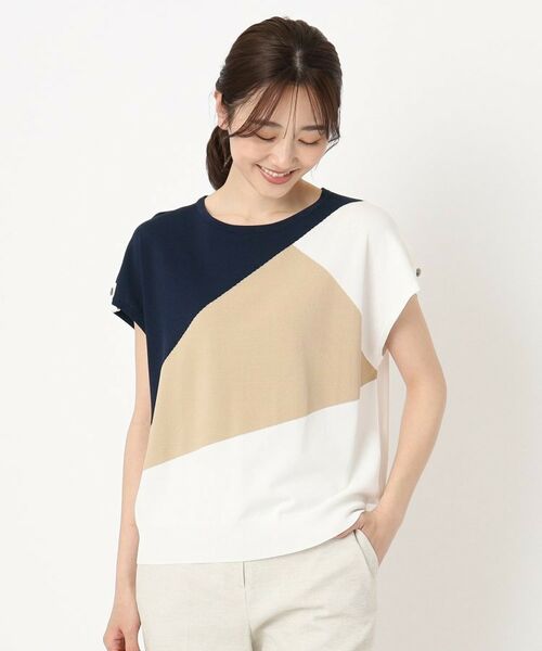 CORDIER / コルディア ニット・セーター | 【M~4Lサイズ/洗える/接触冷感】クーリッシュヤーン インターシャプルオーバー | 詳細24