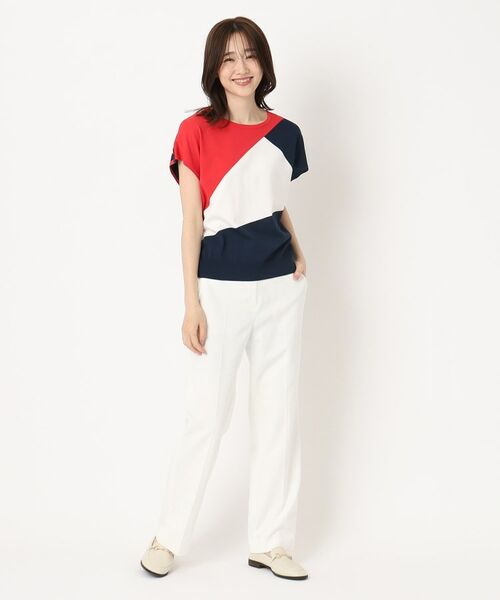 CORDIER / コルディア ニット・セーター | 【M~4Lサイズ/洗える/接触冷感】クーリッシュヤーン インターシャプルオーバー | 詳細29