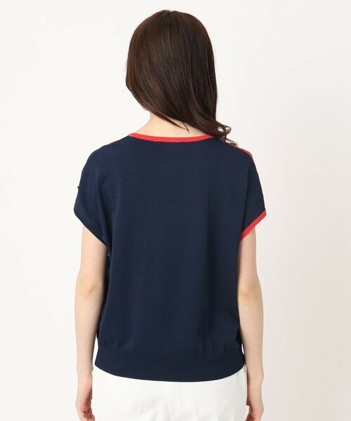 CORDIER / コルディア ニット・セーター | 【M~4Lサイズ/洗える/接触冷感】クーリッシュヤーン インターシャプルオーバー | 詳細3