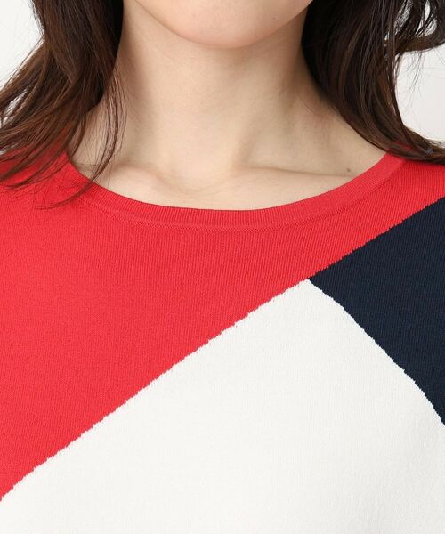 CORDIER / コルディア ニット・セーター | 【M~4Lサイズ/洗える/接触冷感】クーリッシュヤーン インターシャプルオーバー | 詳細4