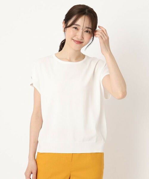 CORDIER / コルディア ニット・セーター | 【M~4Lサイズ/洗える/接触冷感】クーリッシュヤーン インターシャプルオーバー | 詳細8