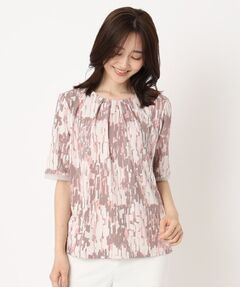 CORDIER / コルディア カットソー | 【M～4Lサイズ】ランダムキカプリントプルオーバージャージ