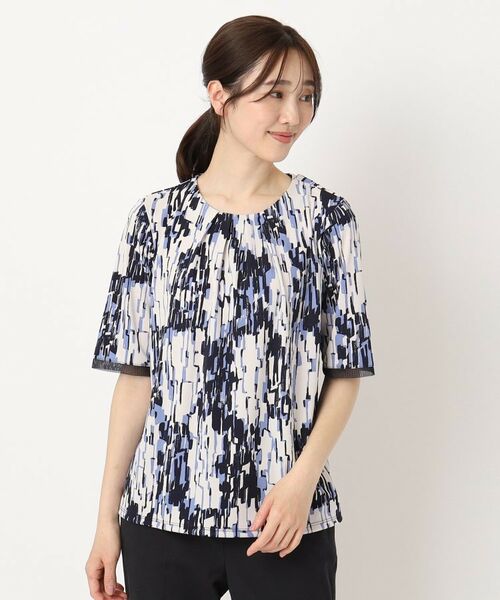 CORDIER / コルディア カットソー | 【M～4Lサイズ】ランダムキカプリントプルオーバージャージ | 詳細11