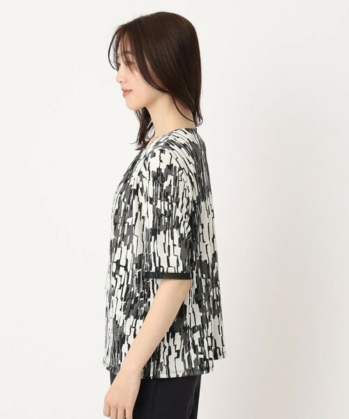 CORDIER / コルディア カットソー | 【M～4Lサイズ】ランダムキカプリントプルオーバージャージ | 詳細2