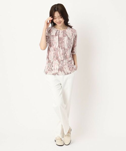 CORDIER / コルディア カットソー | 【M～4Lサイズ】ランダムキカプリントプルオーバージャージ | 詳細8