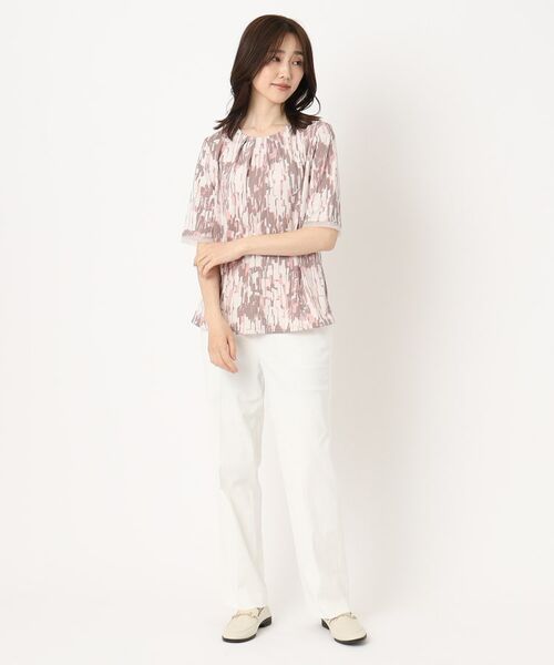 CORDIER / コルディア カットソー | 【M～4Lサイズ】ランダムキカプリントプルオーバージャージ | 詳細9