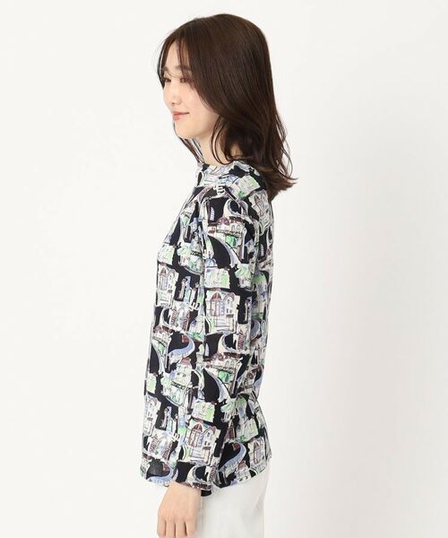 CORDIER / コルディア カットソー | 【M～4Lサイズ】ジュエンヌ プリントチュールプルオーバー | 詳細2