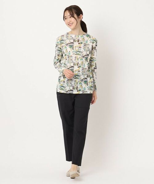 CORDIER / コルディア カットソー | 【M～4Lサイズ】ジュエンヌ プリントチュールプルオーバー | 詳細9