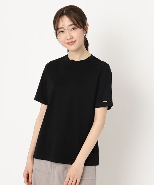 CORDIER/コルディア 【M~4Lサイズ】コットンスムースTシャツ ブラック(019) 42(L) CORDIER/コルディア 【M~4Lサイズ】コットンスムースTシャツ ブラック(019) 42(L)