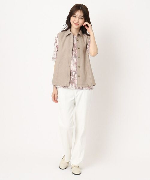 CORDIER / コルディア ベスト | 【M~4Lサイズ/ストレッチ/セットアップ】アサレック デニムライクベスト | 詳細10