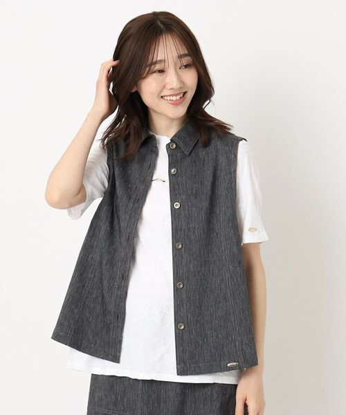 CORDIER / コルディア ベスト | 【M~4Lサイズ/ストレッチ/セットアップ】アサレック デニムライクベスト | 詳細12