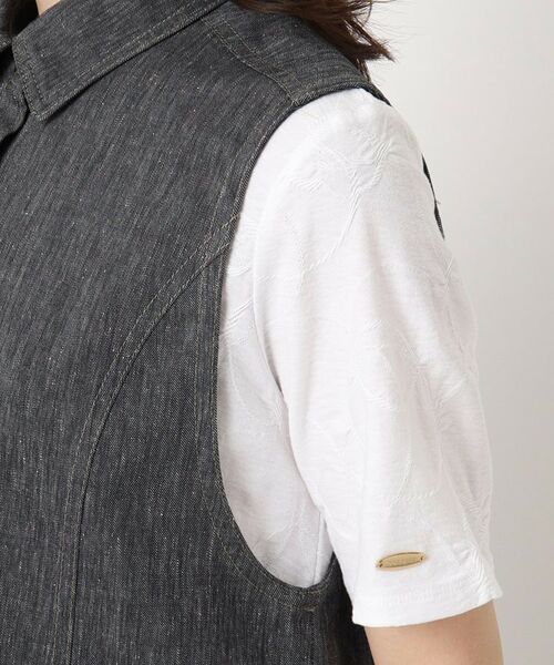 CORDIER / コルディア ベスト | 【M~4Lサイズ/ストレッチ/セットアップ】アサレック デニムライクベスト | 詳細5