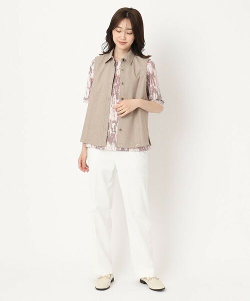 CORDIER / コルディア ベスト | 【M~4Lサイズ/ストレッチ/セットアップ】アサレック デニムライクベスト | 詳細9