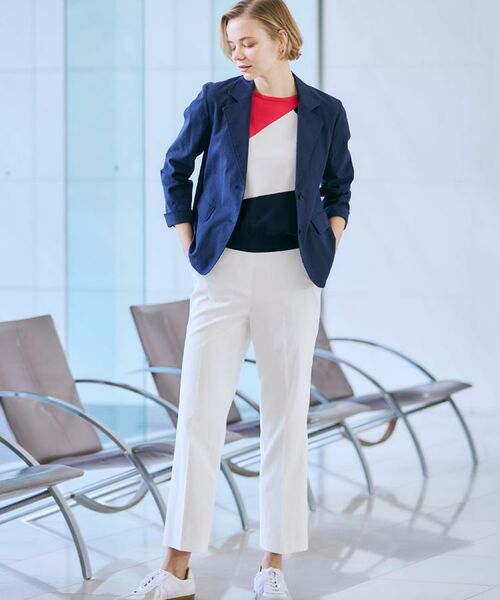 CORDIER / コルディア テーラードジャケット | 【M~4Lサイズ/接触冷感/洗える】シアーサッカーストライプジャケット | 詳細26