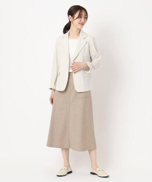 CORDIER / コルディア スカート | 【M～4Lサイズ／ストレッチ／セットアップ】アサレック デニムライクスカート | 詳細10