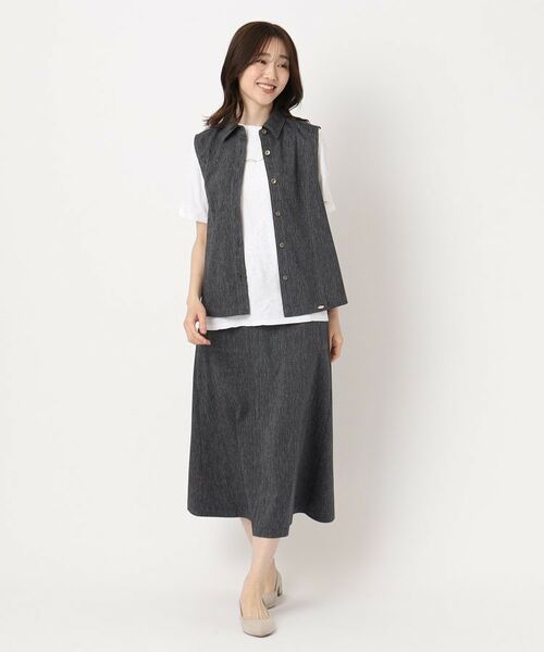 CORDIER / コルディア スカート | 【M～4Lサイズ／ストレッチ／セットアップ】アサレック デニムライクスカート | 詳細13