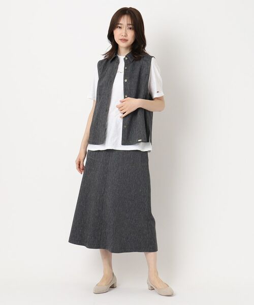 CORDIER / コルディア スカート | 【M～4Lサイズ／ストレッチ／セットアップ】アサレック デニムライクスカート | 詳細14