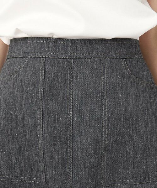 CORDIER / コルディア スカート | 【M～4Lサイズ／ストレッチ／セットアップ】アサレック デニムライクスカート | 詳細4