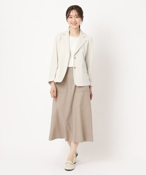 CORDIER / コルディア スカート | 【M～4Lサイズ／ストレッチ／セットアップ】アサレック デニムライクスカート | 詳細9