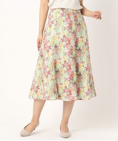 CORDIER / コルディア スカート | 【リバティ】リネンプリントスカート