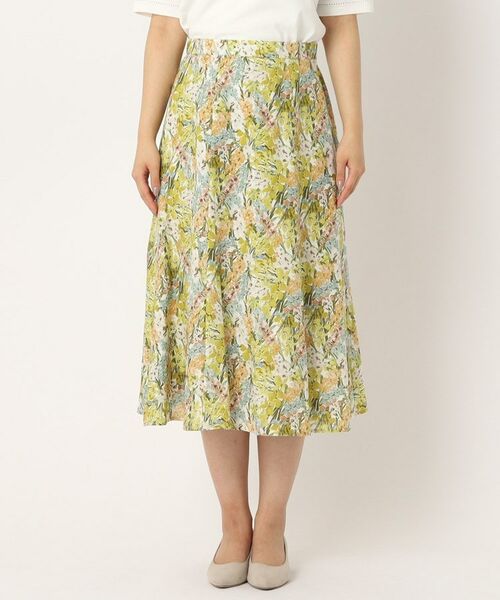 CORDIER / コルディア スカート | 【リバティ】リネンプリントスカート | 詳細1