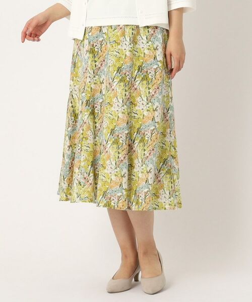 CORDIER / コルディア スカート | 【リバティ】リネンプリントスカート | 詳細12