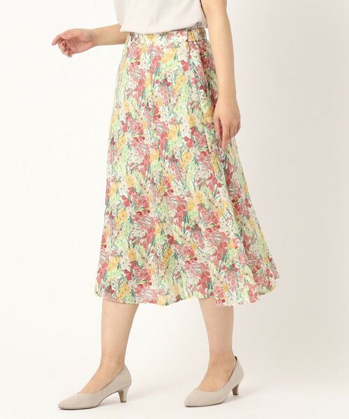 CORDIER / コルディア スカート | 【リバティ】リネンプリントスカート | 詳細9
