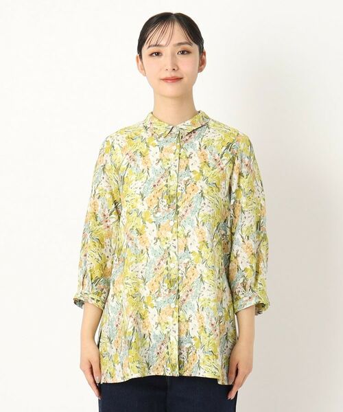 CORDIER / コルディア シャツ・ブラウス | 【リバティ/手洗い可】リネンプリントシャツ | 詳細1