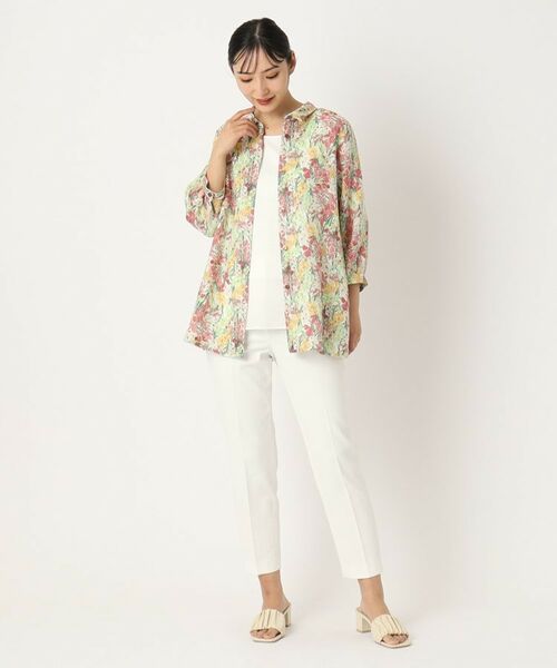 CORDIER / コルディア シャツ・ブラウス | 【リバティ/手洗い可】リネンプリントシャツ | 詳細11