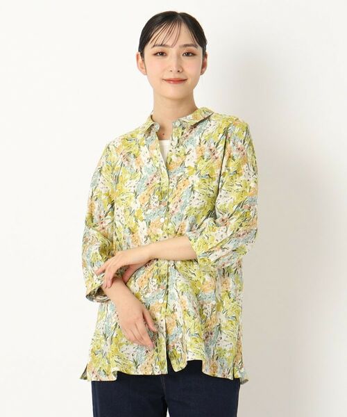 CORDIER / コルディア シャツ・ブラウス | 【リバティ/手洗い可】リネンプリントシャツ | 詳細13