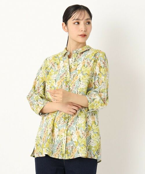 CORDIER / コルディア シャツ・ブラウス | 【リバティ/手洗い可】リネンプリントシャツ | 詳細14