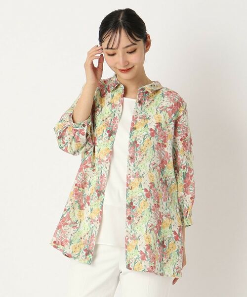 CORDIER / コルディア シャツ・ブラウス | 【リバティ/手洗い可】リネンプリントシャツ | 詳細9