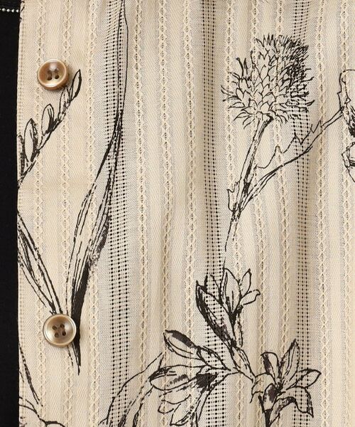 CORDIER / コルディア シャツ・ブラウス | 【M~4Lサイズ】ドビーフラワープリントシャツ | 詳細11