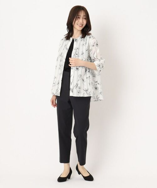 CORDIER / コルディア シャツ・ブラウス | 【M~4Lサイズ】ドビーフラワープリントシャツ | 詳細14