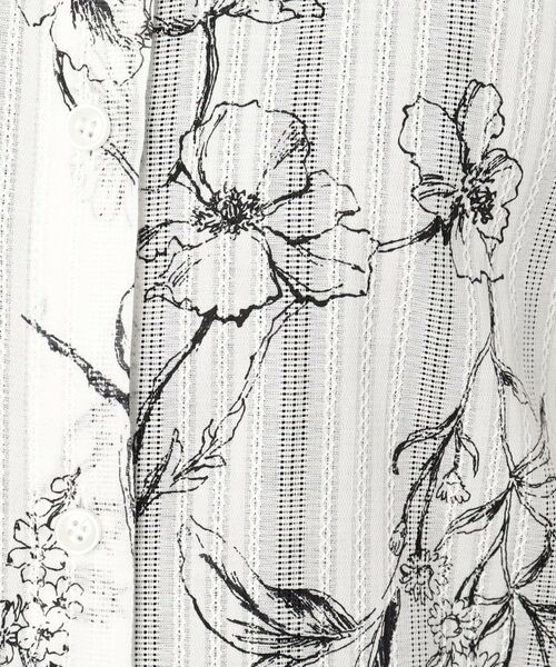 CORDIER / コルディア シャツ・ブラウス | 【M~4Lサイズ】ドビーフラワープリントシャツ | 詳細15