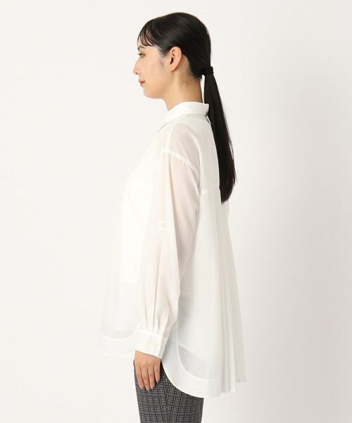 CORDIER / コルディア シャツ・ブラウス | 【手洗い可】後ろプリーツシアーブラウス | 詳細2