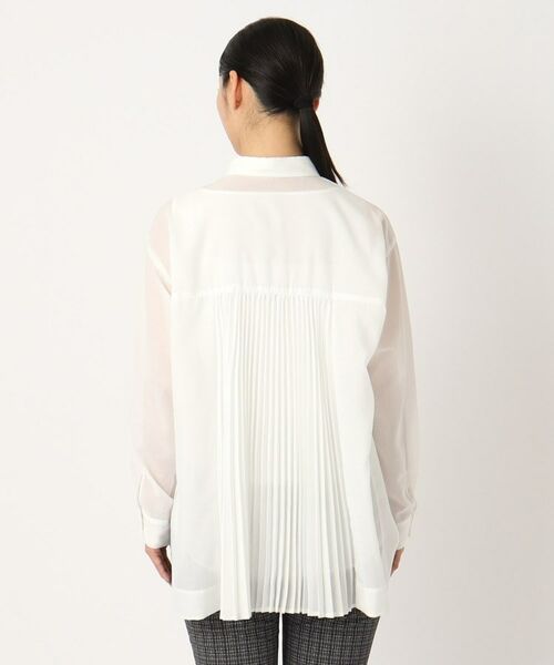 CORDIER / コルディア シャツ・ブラウス | 【手洗い可】後ろプリーツシアーブラウス | 詳細3