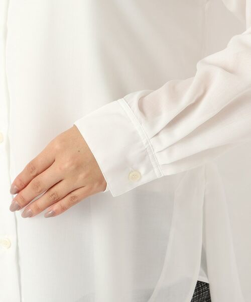 CORDIER / コルディア シャツ・ブラウス | 【手洗い可】後ろプリーツシアーブラウス | 詳細6
