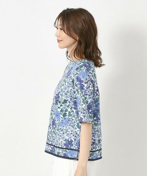 CORDIER / コルディア カットソー | 【リバティ／M～4Lサイズ】エドナ プリントプルオーバージャージ | 詳細2