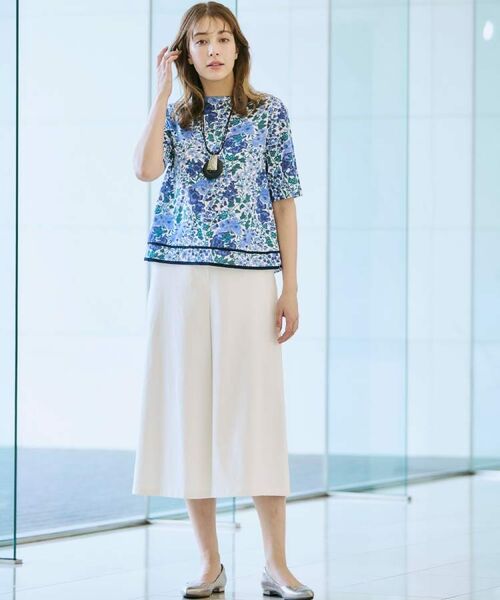 CORDIER / コルディア カットソー | 【リバティ／M～4Lサイズ】エドナ プリントプルオーバージャージ | 詳細21