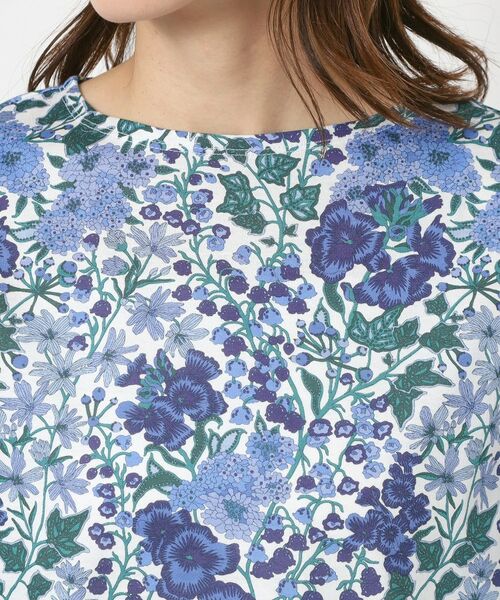 CORDIER / コルディア カットソー | 【リバティ／M～4Lサイズ】エドナ プリントプルオーバージャージ | 詳細4