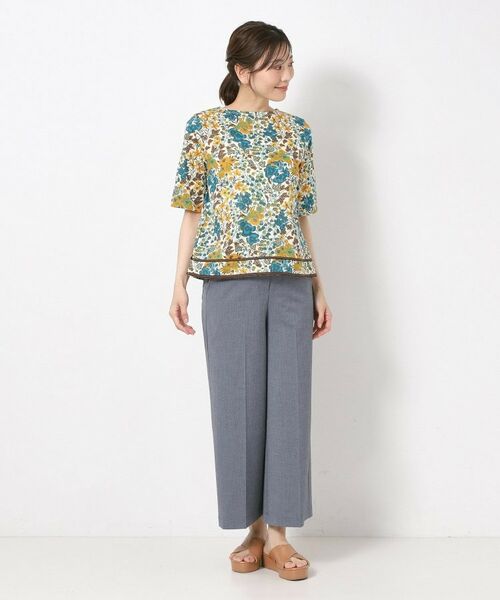 CORDIER / コルディア カットソー | 【リバティ／M～4Lサイズ】エドナ プリントプルオーバージャージ | 詳細9