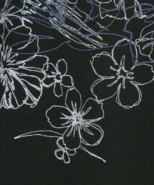 CORDIER / コルディア カットソー | 【M~4Lサイズ】アルビニジャージ フラワーデザインプルオーバー | 詳細10