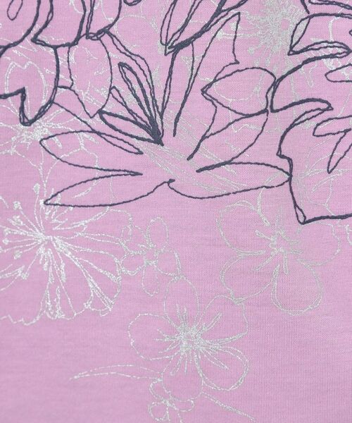 CORDIER / コルディア カットソー | 【M~4Lサイズ】アルビニジャージ フラワーデザインプルオーバー | 詳細19