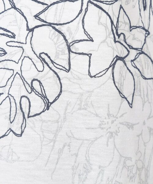 CORDIER / コルディア カットソー | 【M~4Lサイズ】アルビニジャージ フラワーデザインプルオーバー | 詳細23