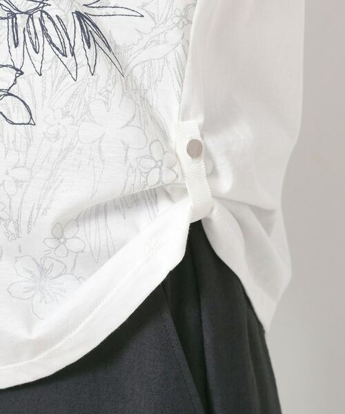 CORDIER / コルディア カットソー | 【M~4Lサイズ】アルビニジャージ フラワーデザインプルオーバー | 詳細7